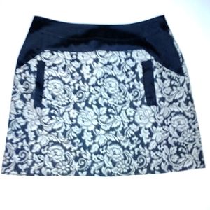 Royal Party Floral Skirt With Pockets